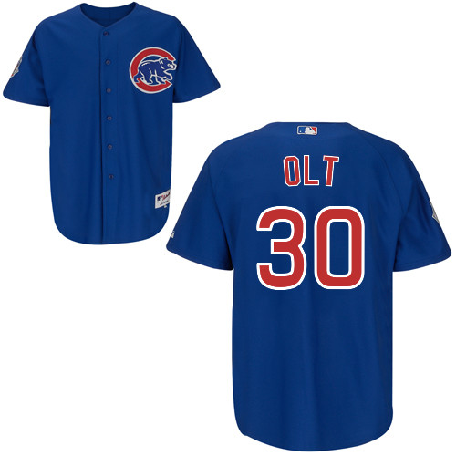 Mike Olt #30 mlb Jersey-Chicago Cubs Women's Authentic Alternate 2 Blue Baseball Jersey